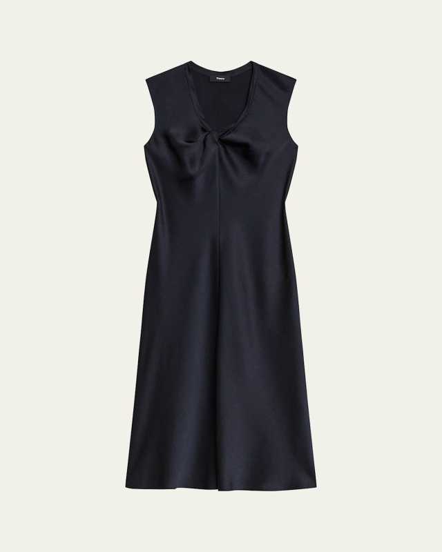 Twisted Scoop-Neck Dress